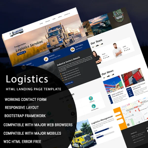 High-conversion landing page design with modern layout
